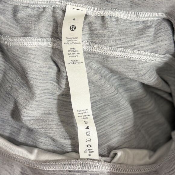 LULULEMON Ready To Rulu Jogger Crop 4 Jacquard Silver Drop Vapor Gray EUC B82 - Picture 5 of 6